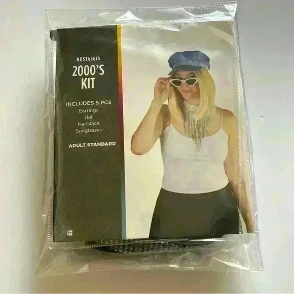 BNWT Nostalgia  2000’s Halloween Costume 5 Piece Set Women’s Teens Tweens - Picture 1 of 7